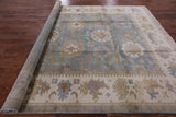 Turkish Oushak Hand Knotted Wool Rug - 9' 0" X 11' 5" - Golden Nile