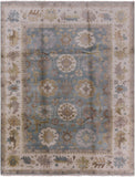Turkish Oushak Hand Knotted Wool Rug - 9' 0" X 11' 5" - Golden Nile