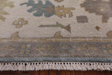 Turkish Oushak Hand Knotted Wool Rug - 9' 0" X 11' 5" - Golden Nile