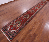 Heriz Serapi Hand Knotted Runner - 2' 6" X 19' 9" - Golden Nile