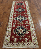 Kazak Oriental Area Rug 3 X 8 - Golden Nile