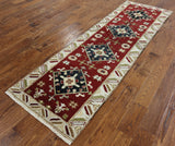 Kazak Oriental Area Rug 3 X 8 - Golden Nile