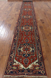 Heriz Serapi Hand Knotted Wool Runner Rug - 2' 6" X 19' 10" - Golden Nile