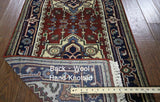 Traditional Heriz Serapi Runner Wool Rug 3 X 12 - Golden Nile