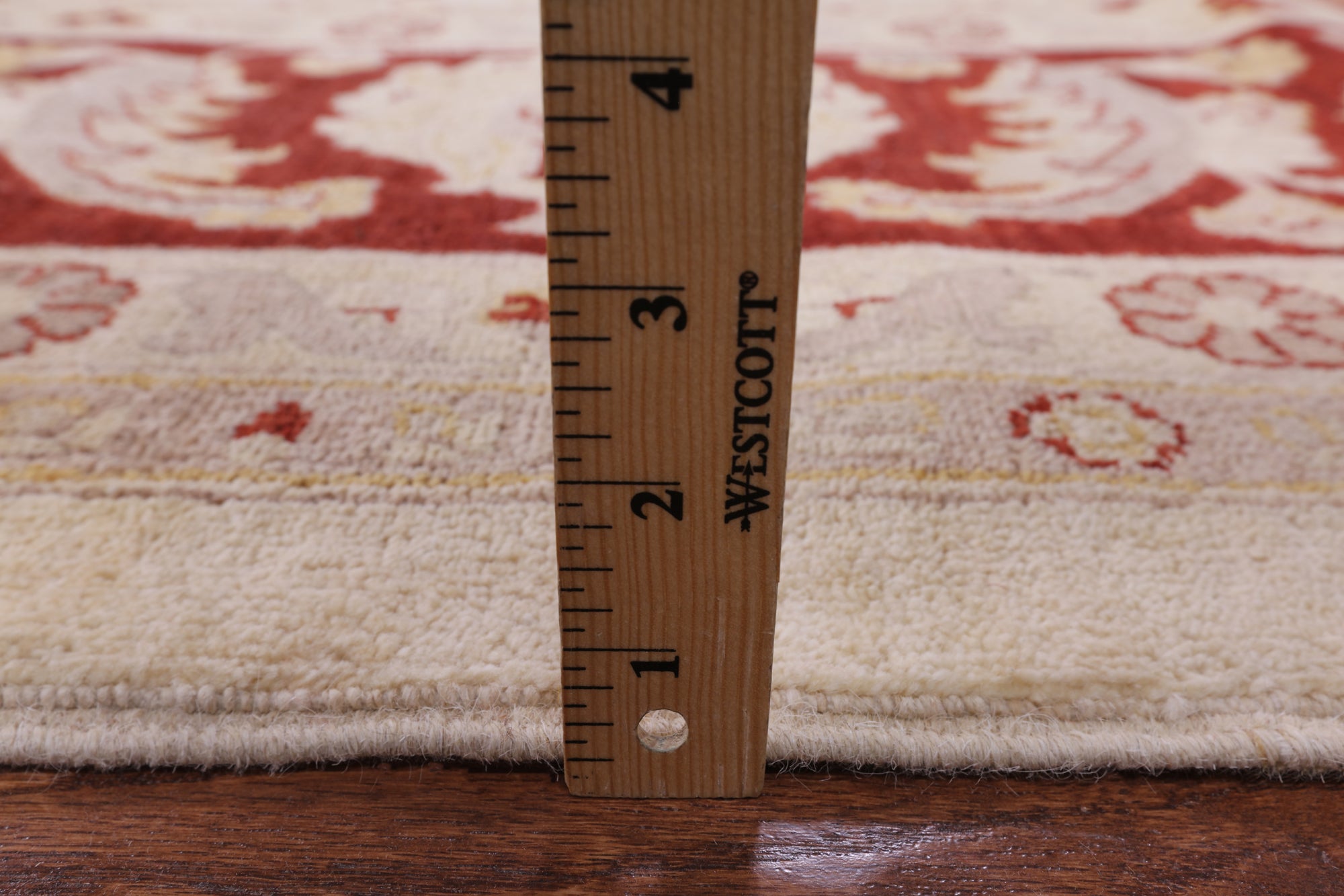 Ivory Chobi Peshawar Hand Knotted Wool Rug - 12' 0" X 17' 10" - Golden Nile