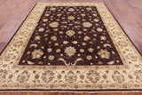 Brown Peshawar Handmade Wool Rug - 8' 3" X 10' 3" - Golden Nile