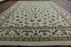 Floral Rajasthan Wool & Silk Area Rug 12 X 15 - Golden Nile