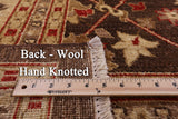 Brown Peshawar Handmade Wool Rug - 10' 0" x 13' 8" - Golden Nile