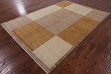 Persian Gabbeh Handmade Wool Rug - 6' 2" X 8' 10" - Golden Nile