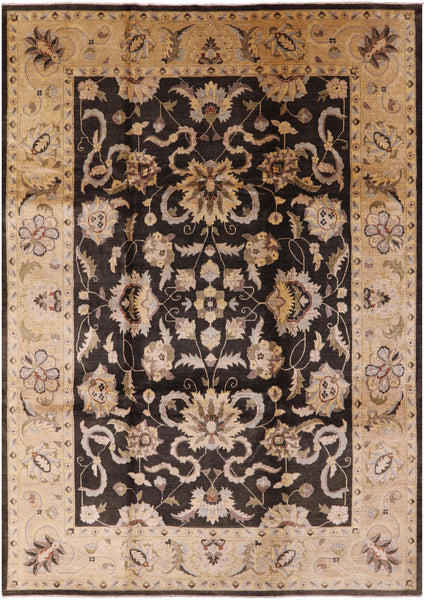 Chobi Peshawar Hand Knotted Area Rug - 9' 10" X 13' 10" - Golden Nile