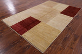 Persian Gabbeh Hand Knotted Wool Area Rug - 5' 2" X 7' 10" - Golden Nile