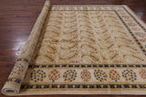 Ivory William Morris Handmade Wool Area Rug - 8' 10" x 11' 10" - Golden Nile
