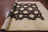 Brown Chobi Peshawar Handmade Wool Area Rug - 10' 1" X 13' 1" - Golden Nile
