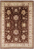 Brown Chobi Peshawar Hand Knotted Area Rug - 8' 7" X 12' 3" - Golden Nile