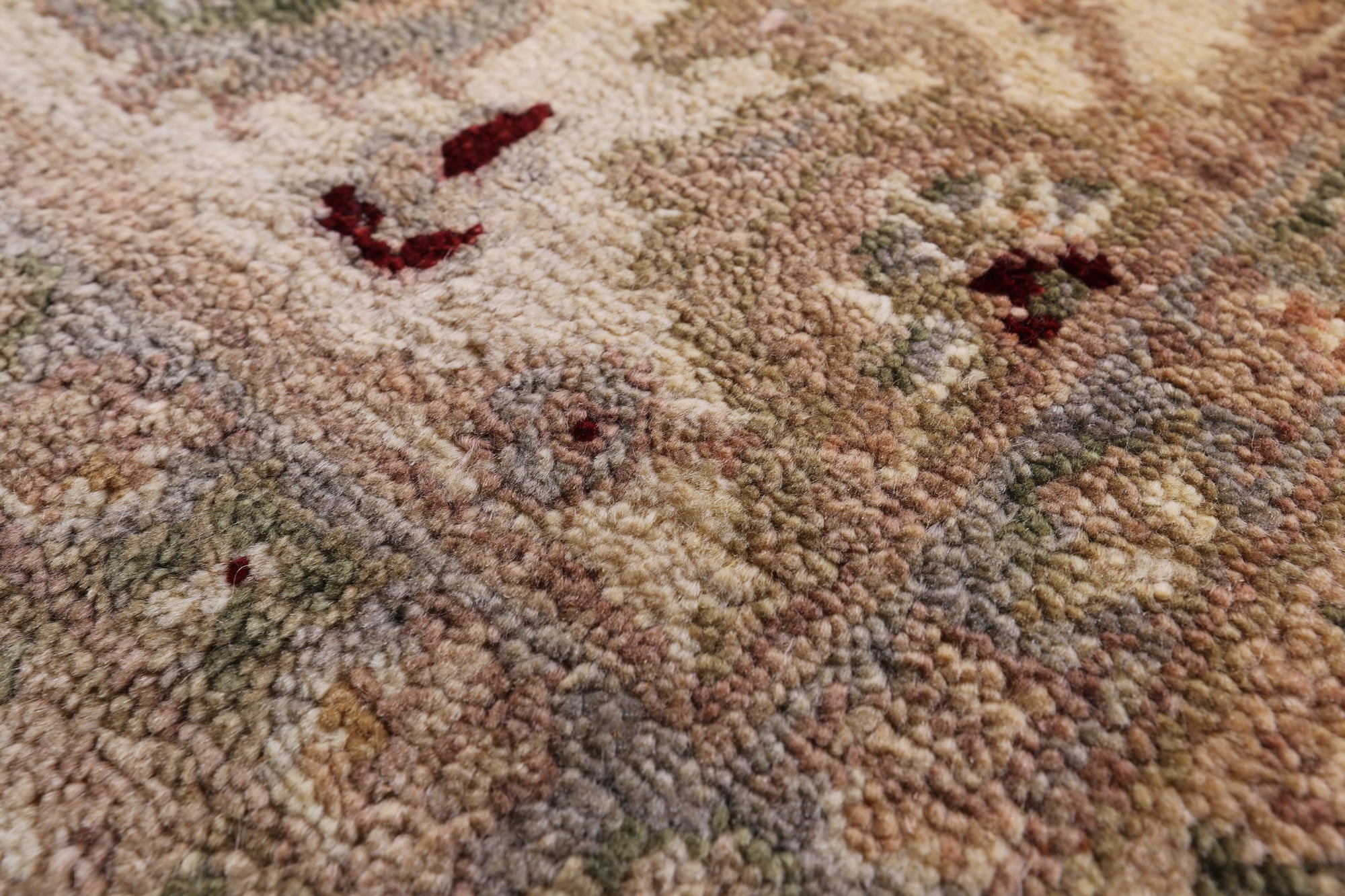 Red Chobi Peshawar Handmade Wool Area Rug - 6' 7" X 9' 8" - Golden Nile