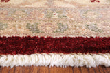 Red Chobi Peshawar Handmade Wool Area Rug - 6' 7" X 9' 8" - Golden Nile