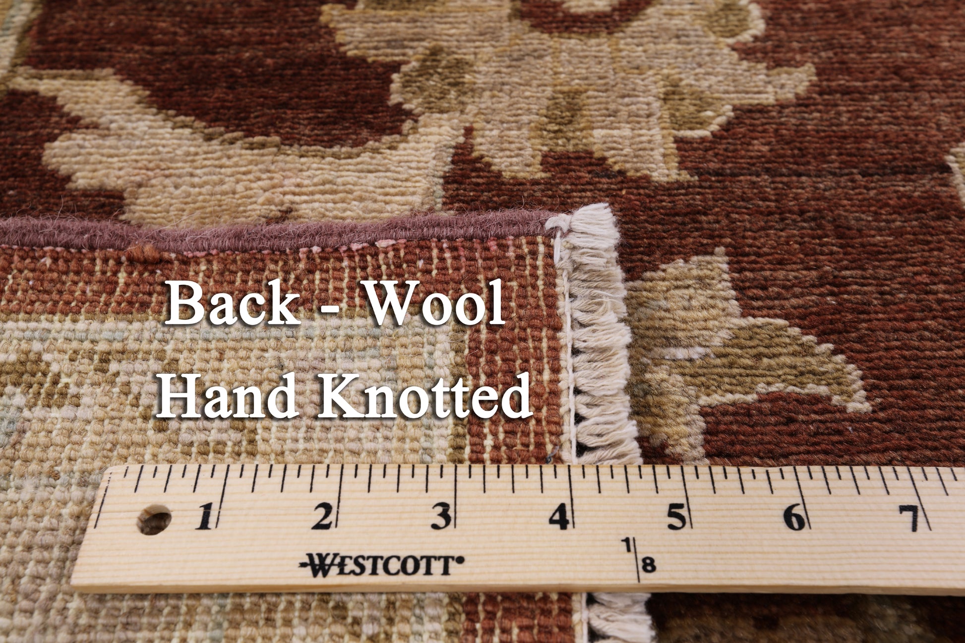 Brown Chobi Peshawar Hand Knotted Wool Area Rug - 6' 0" X 8' 9" - Golden Nile