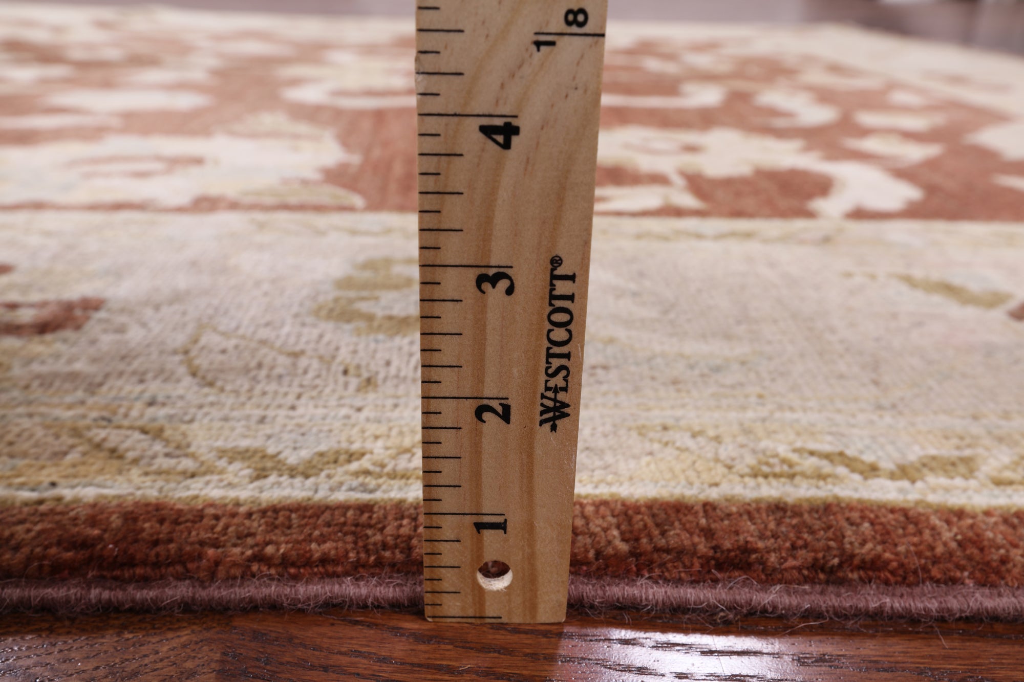 Brown Chobi Peshawar Hand Knotted Wool Area Rug - 6' 0" X 8' 9" - Golden Nile