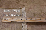 Chobi Peshawar Handmade Wool Area Rug - 9' 0" X 12' 0" - Golden Nile