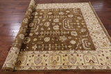 Chobi Peshawar Handmade Wool Area Rug - 8' 1" X 12' 4" - Golden Nile