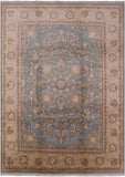 Blue Peshawar Handmade Wool Rug - 9' 1" X 12' 6" - Golden Nile
