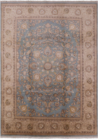 Blue Peshawar Handmade Wool Rug - 9' 1