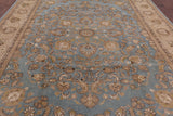 Blue Peshawar Handmade Wool Rug - 9' 1" X 12' 6" - Golden Nile