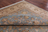 Blue Peshawar Handmade Wool Rug - 9' 1" X 12' 6" - Golden Nile