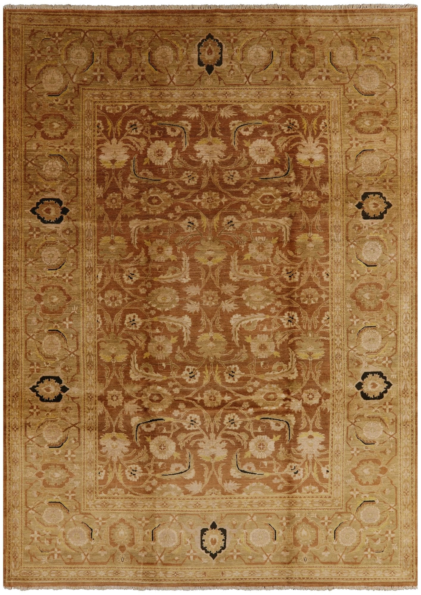 Super Serapi Hand Knotted Wool Rug - 9' 10" X 13' 10" - Golden Nile