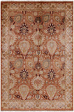 Chobi Peshawar Hand Knotted Wool Rug - 6' 0" X 8' 10" - Golden Nile