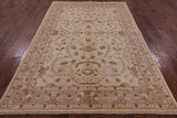 Chobi Peshawar Handmade Wool Rug - 6' 0" X 8' 10" - Golden Nile