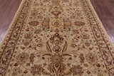 Ivory Chobi Peshawar Hand Knotted Wool Rug - 6' 0" X 9' 0" - Golden Nile