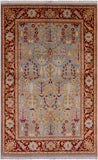 Chobi Peshawar Wool Area Rug - 5' 10" X 9' 6" - Golden Nile