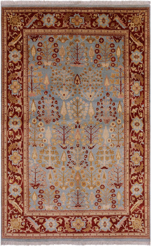 Chobi Peshawar Wool Area Rug - 5' 10