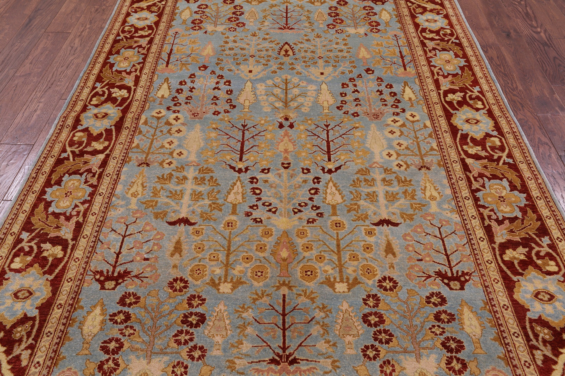 Chobi Peshawar Wool Area Rug - 5' 10" X 9' 6" - Golden Nile