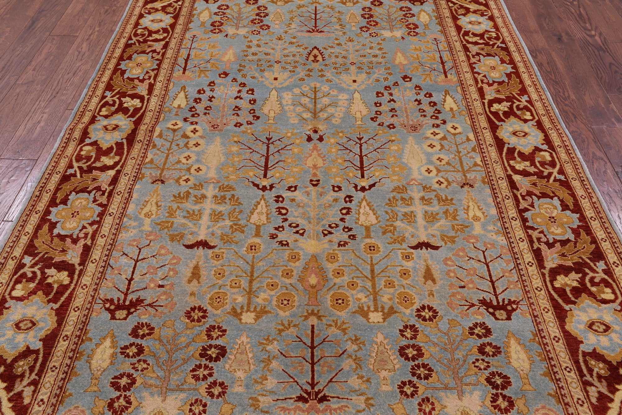 Chobi Peshawar Wool Area Rug - 5' 10" X 9' 6" - Golden Nile