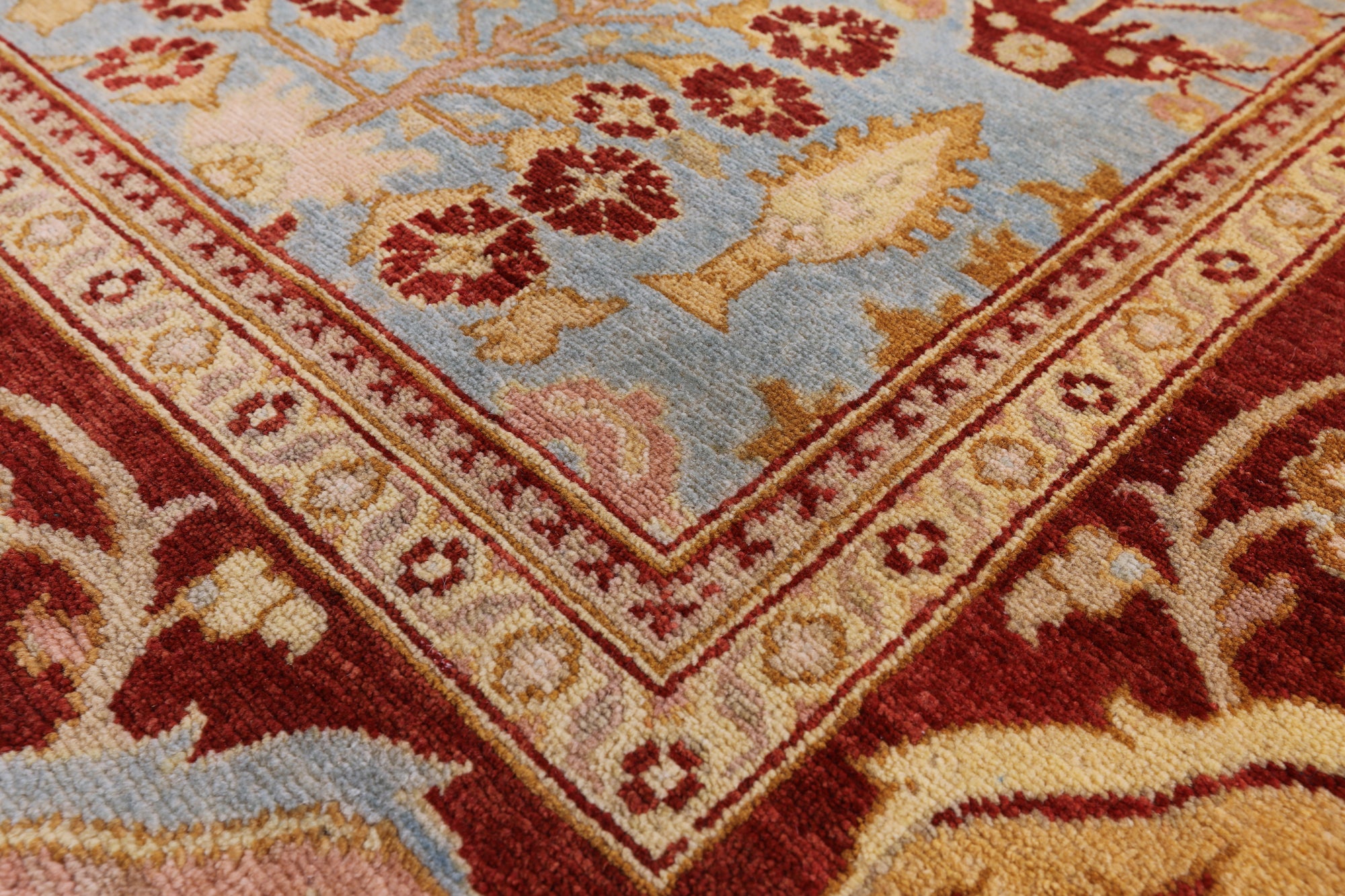 Chobi Peshawar Wool Area Rug - 5' 10" X 9' 6" - Golden Nile