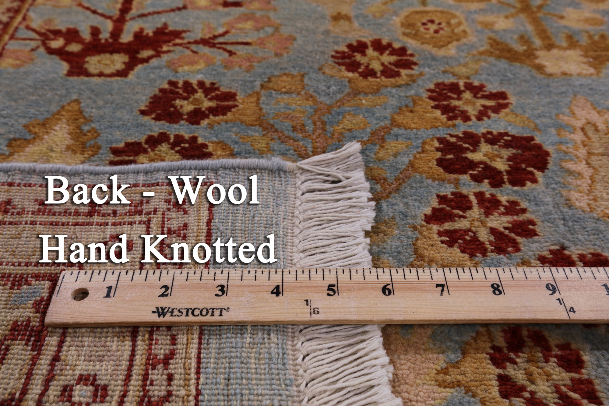 Chobi Peshawar Wool Area Rug - 5' 10" X 9' 6" - Golden Nile