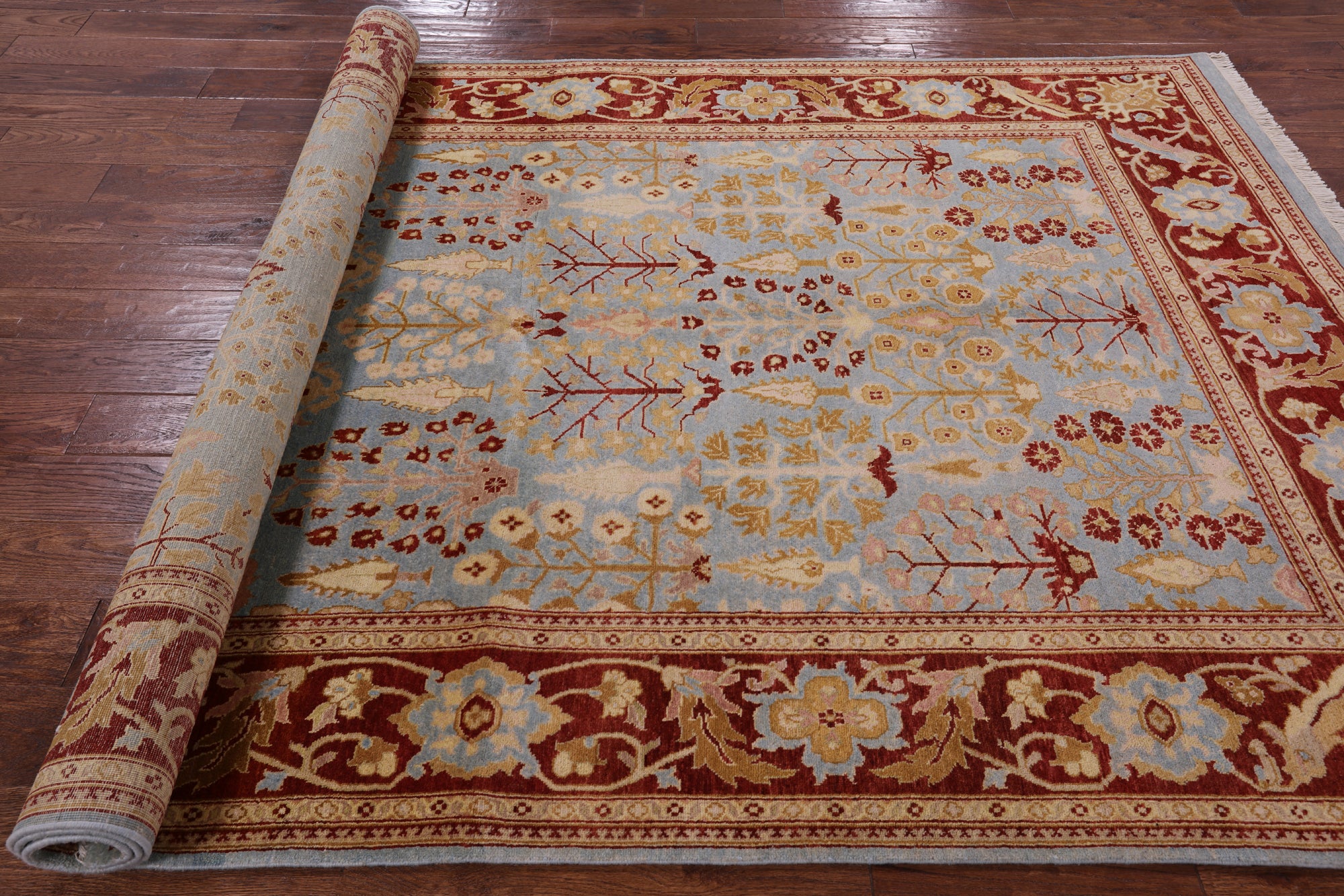 Chobi Peshawar Wool Area Rug - 5' 10" X 9' 6" - Golden Nile