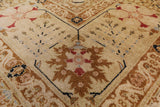 Chobi Peshawar Hand Knotted Wool Rug - 8' 5" x 9' 10" - Golden Nile