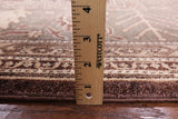 Brown Chobi Peshawar Handmade Wool Rug - 8' 1" X 10' 3" - Golden Nile