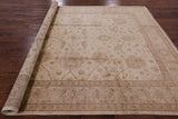 Ivory Chobi Peshawar Hand Knotted Wool Rug - 8' 0" x 10' 1" - Golden Nile