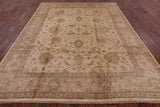 Ivory Chobi Peshawar Hand Knotted Wool Rug - 8' 0" x 10' 1" - Golden Nile