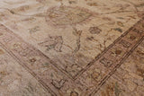 Ivory Chobi Peshawar Hand Knotted Wool Rug - 8' 0" x 10' 1" - Golden Nile