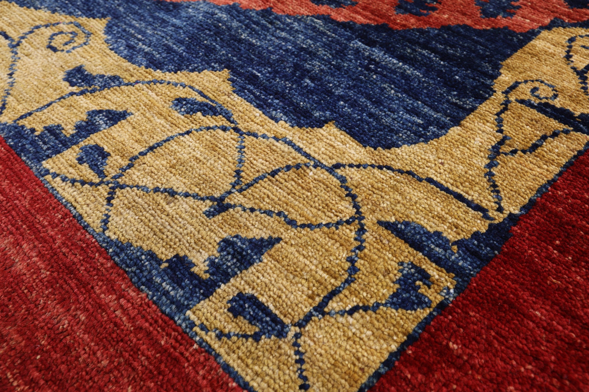 Peshawar Hand Knotted Wool Rug - 8' 8" X 11' 1" - Golden Nile