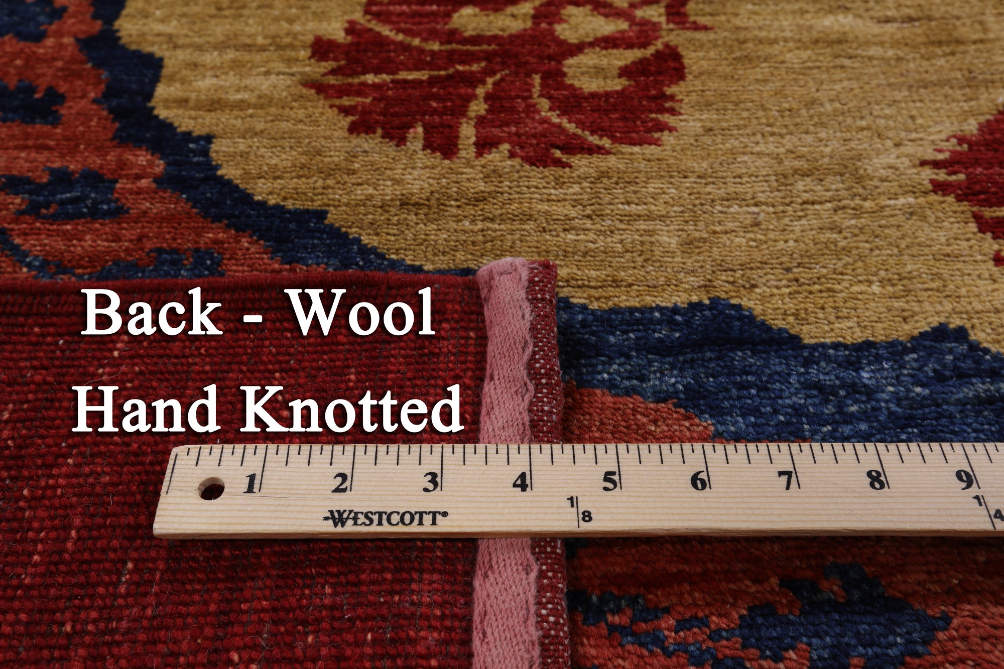 Peshawar Hand Knotted Wool Rug - 8' 8" X 11' 1" - Golden Nile