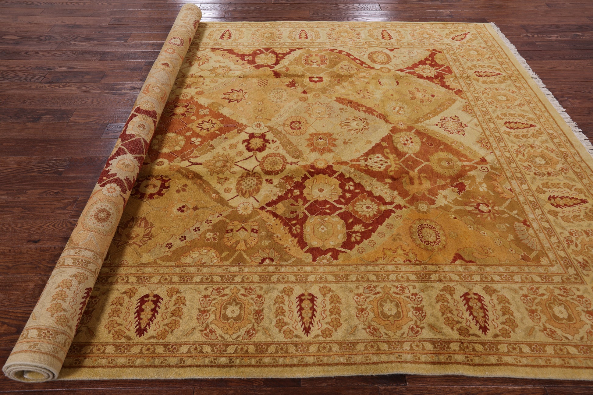 Peshawar Handmade Wool Area Rug - 8' 2" x 10' 5" - Golden Nile