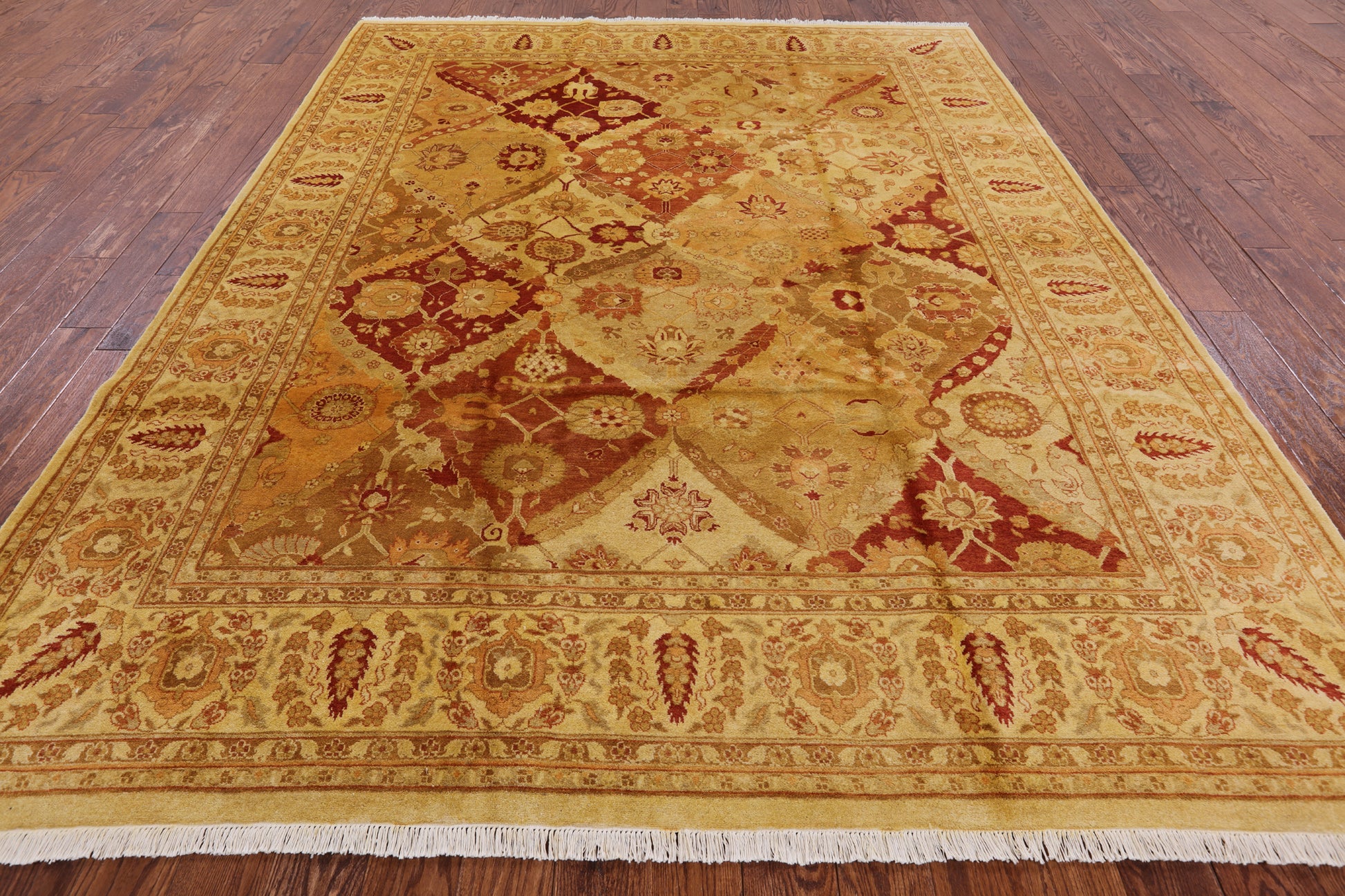 Peshawar Handmade Wool Area Rug - 8' 2" x 10' 5" - Golden Nile