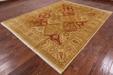 Peshawar Handmade Wool Area Rug - 8' 2" x 10' 5" - Golden Nile