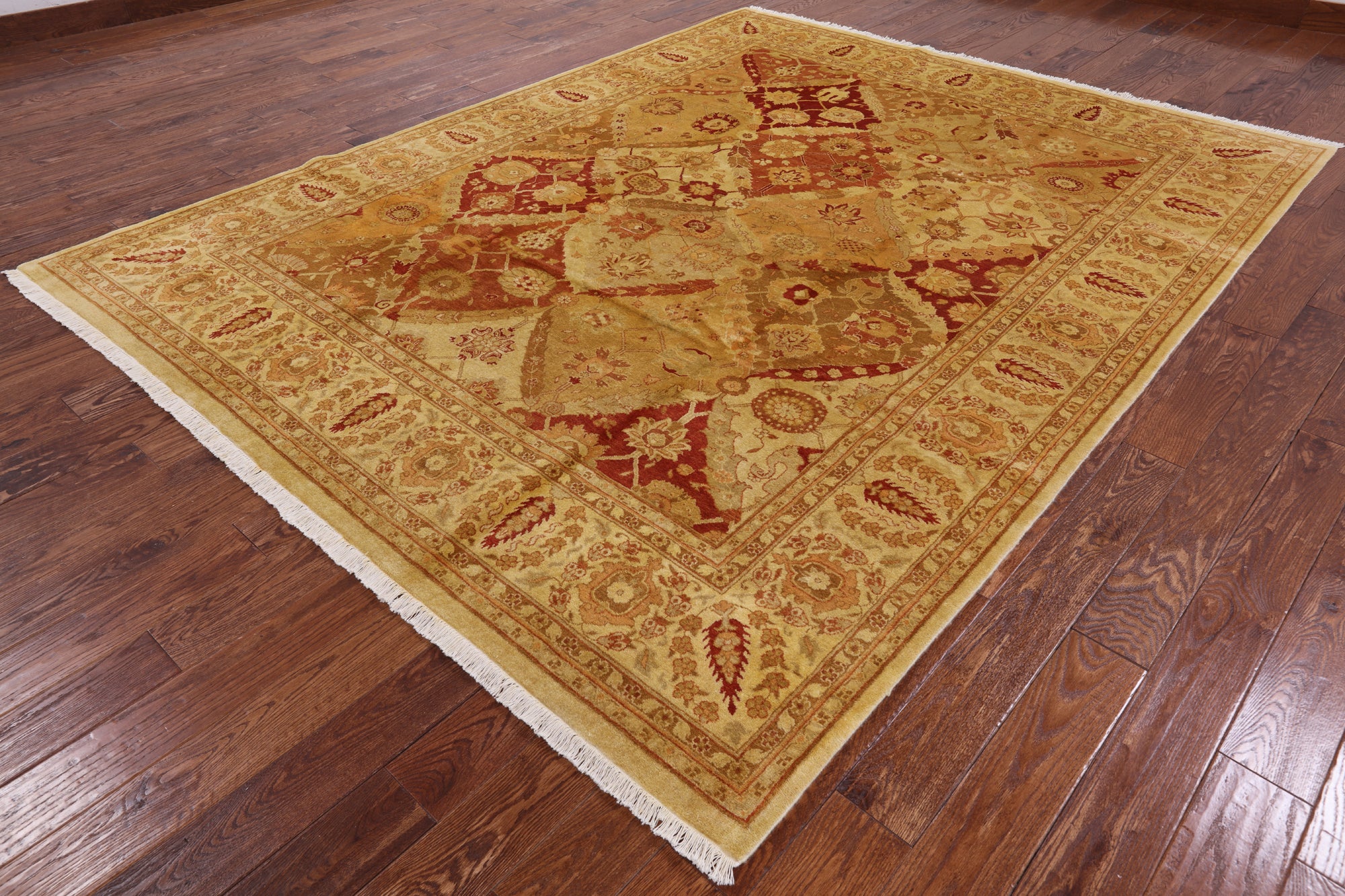 Peshawar Handmade Wool Area Rug - 8' 2" x 10' 5" - Golden Nile